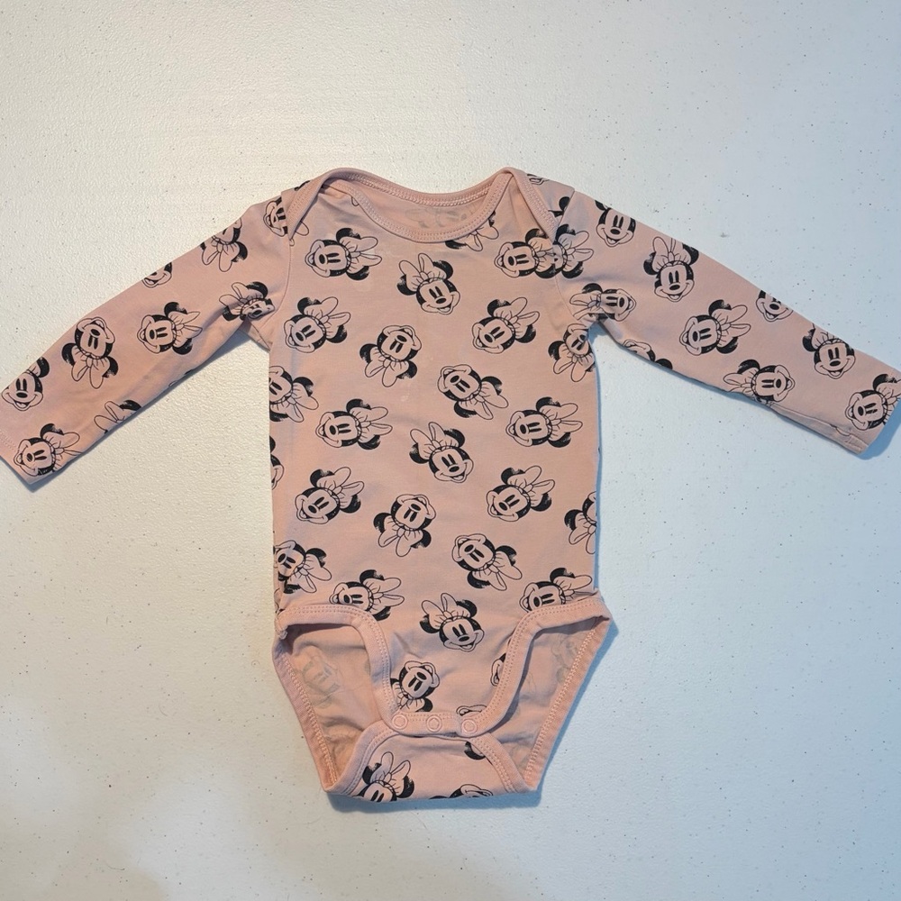 Disney 6-9M Pink Minnie Mouse Onesie